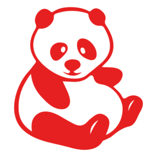 Fat Panda Decal (Red)